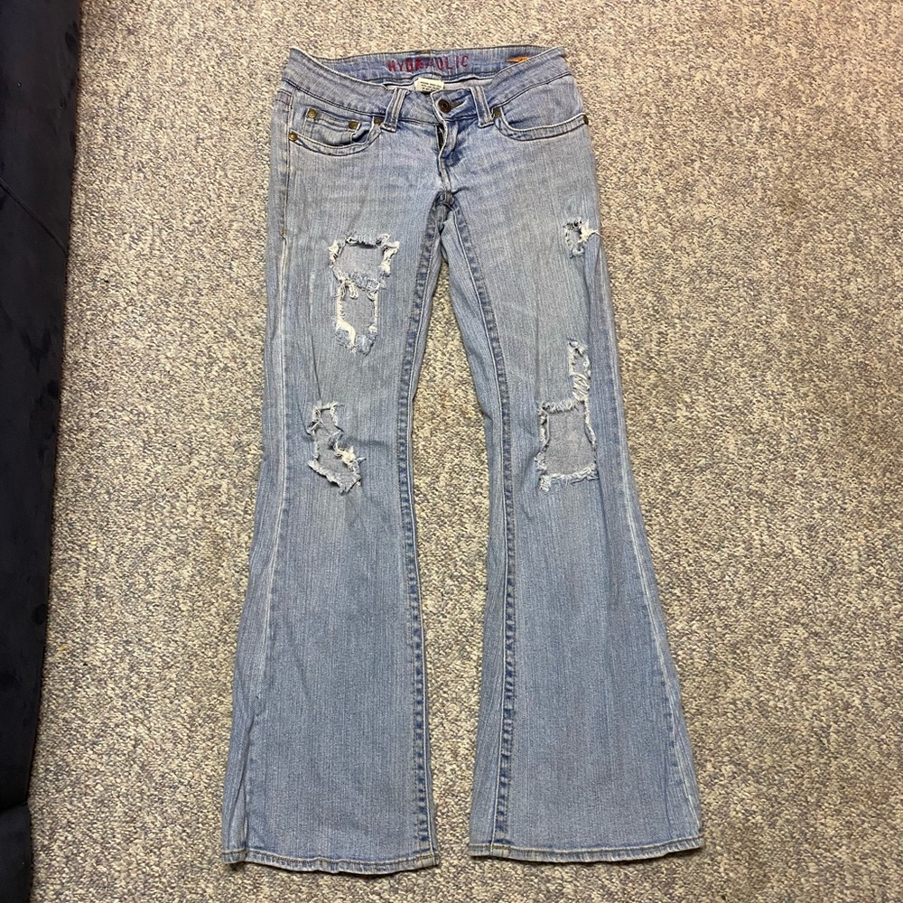 Hydraulic boot cut jeans